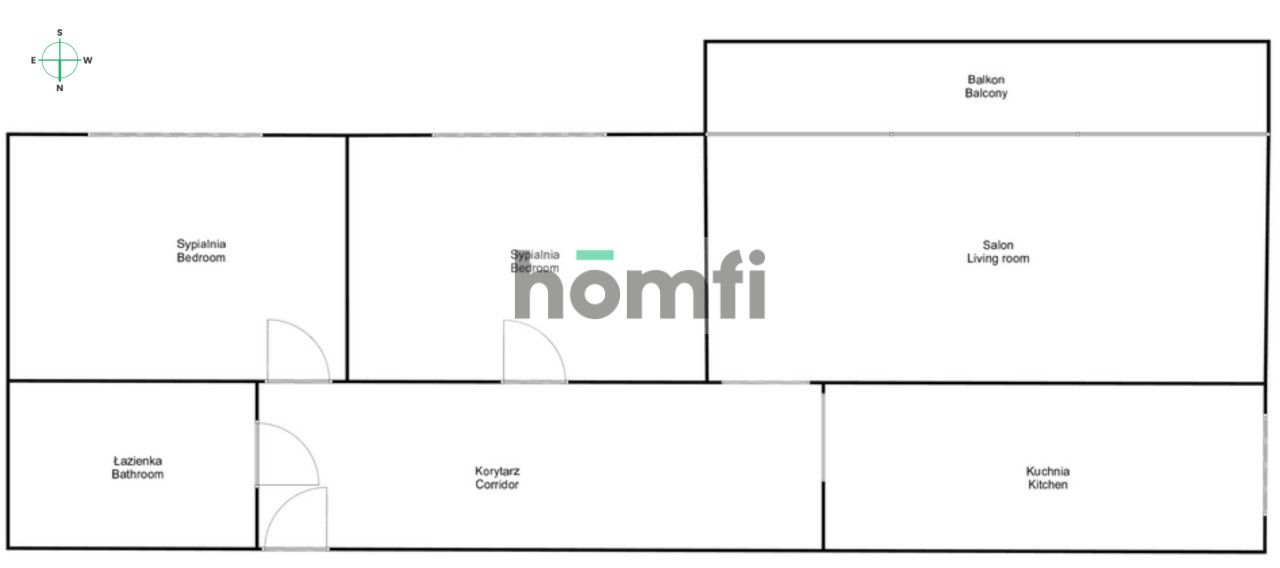 Bright 3-room apartment with a view of the green Borek area - Apartment - Sale - Kraków, Podgórze / Łagiewniki-Borek Fałęcki