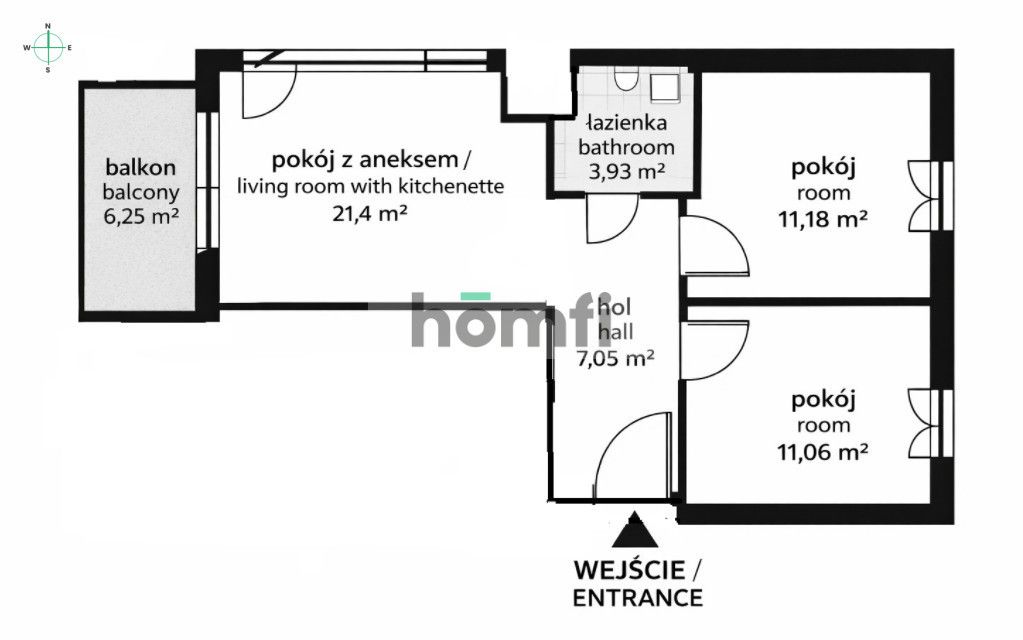 3-room apartment with parking space and storage room / Wrocławska 53 / Nowa 5 Dzielnica / Krowodrza - Apartment - Sale - Kraków, Krowodrza