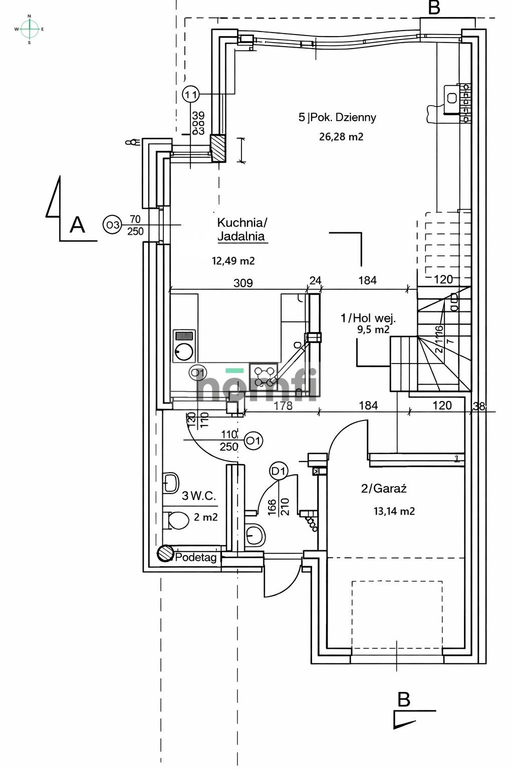 Bliźniak 135 m² | działka 266 m² | 4 pokoje - Dom - Wynajem - Warszawski Zachodni, Łomianki