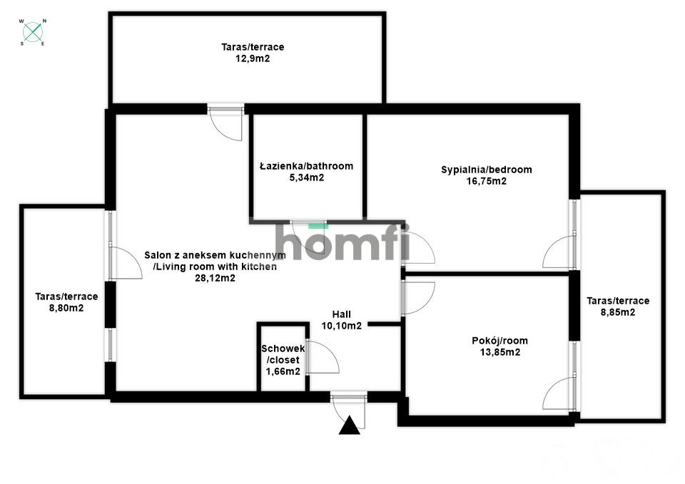 Apartament z 3 tarasami | Nowoczesne osiedle 2019r - Mieszkanie - Sprzedaż - Rzeszów, Słocina