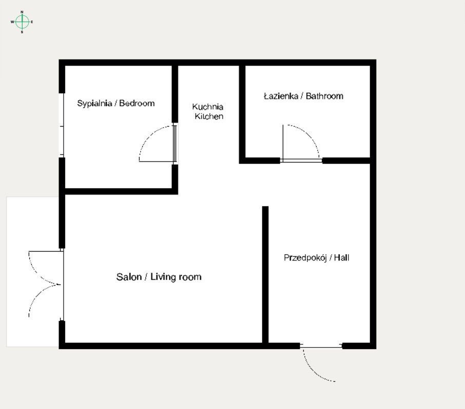 2 room balcony Bażantów Katowice - Квартира - Оренда - Katowice, Piotrowice