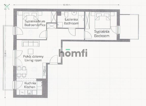 Exceptional 3‑Room Apartment in the “29 Aleja” Development, ul. Prandoty 10A, Kraków - Квартира - Оренда - Kraków, Śródmieście / Olsza