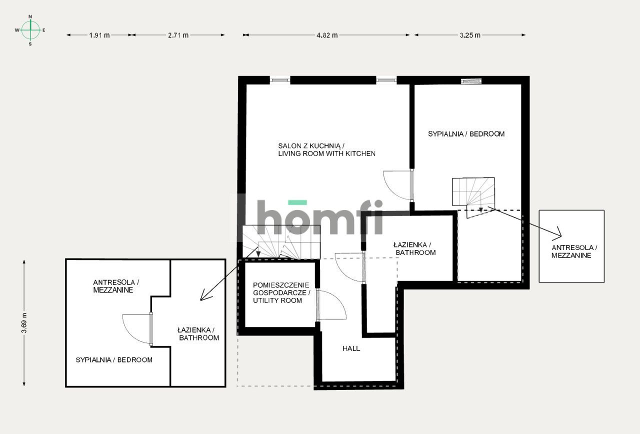 Premium two-level loft apartment - Apartment - Rent - Bielsko-Biała, Śródmieście