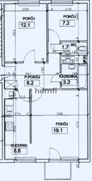 3-Room Apartment with Potential | Separate Kitchen | Kurdwanów - Apartment - Sale - Kraków, Podgórze / Kurdwanów
