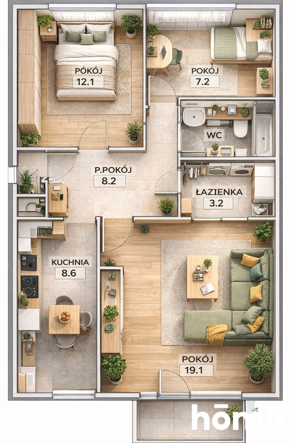 3 pokoje z potencjałem | osobna kuchnia | Kurdwanów – ul. Stojałowskiego 15 - Mieszkanie - Sprzedaż - Kraków, Podgórze / Kurdwanów