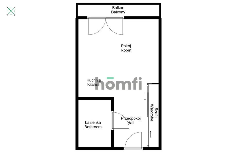 Kawalerka 29m2 w centrum - ul. Kurkowa - Mieszkanie - Wynajem - Wrocław, Śródmieście / Nadodrze