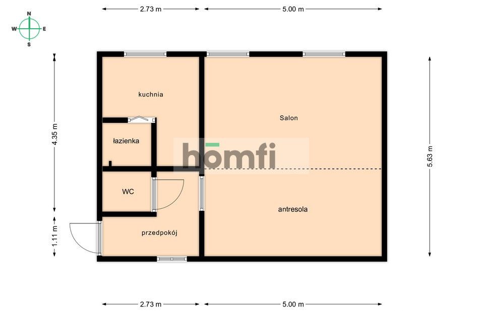 KAWALERKA Z ANTRESOLĄ NA BAŁUTACH - Mieszkanie - Sprzedaż - Łódź, Bałuty