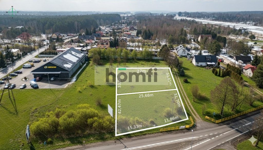 2x 974 m². Rajec Poduchowny. Full WZ utilities - Ділянка - Продаж - Radom, Rajec Poduchowny