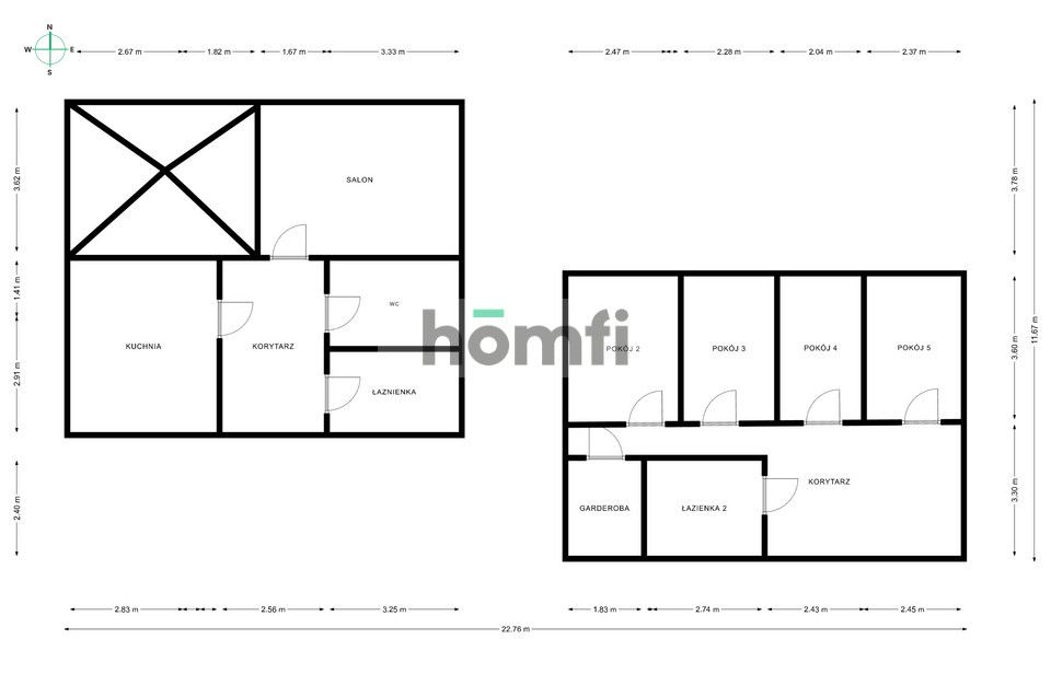 Dom z ogrodem w Śródmieściu Wrocławia ul. Promień, Rozkładowy - Mieszkanie - Wynajem - Wrocław, Śródmieście / Sępolno