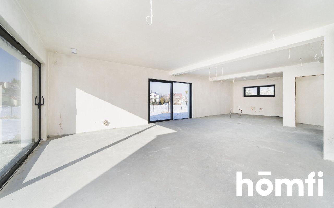 Nowoczesny dom w zabudowie bliźniaczej na sprzedaż | Libertów | Duże okna HS | Pompa ciepła | Działka: 6 ar - Dom - Sprzedaż - Krakowski, Mogilany / Libertów