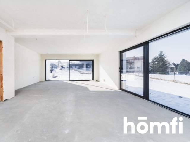 Nowoczesny dom w zabudowie bliźniaczej na sprzedaż | Libertów | Duże okna HS | Pompa ciepła | Działka: 6 ar - Dom - Sprzedaż - Krakowski, Mogilany / Libertów