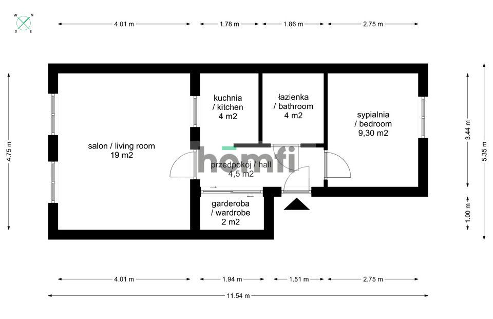 Top location | 2 rooms | perfect for rent - Квартира - Продаж - Kraków, Podgórze / Ludwinów