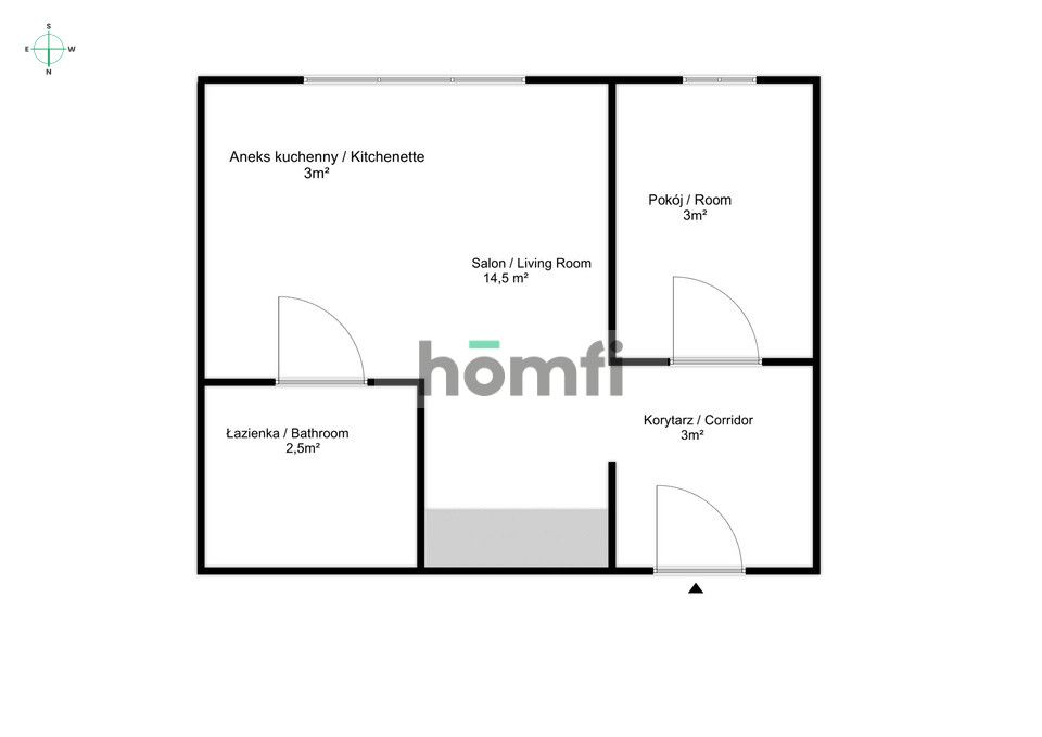 Jasne mieszkanie 2-pokojowe z dużą szafą - Квартира - Оренда - Gdańsk, Suchanino