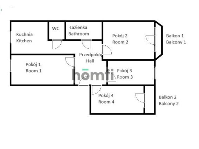4-pokojowe rozkładowe mieszkanie przy ul. Dubois - Mieszkanie - Sprzedaż - Wrocław, Śródmieście