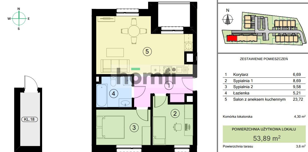 3 rooms Apartment, Jasło/Sobniów, , 2nd floor, ready for 2028 - Apartment - Sale - Jasielski, Jasło / Sobniów
