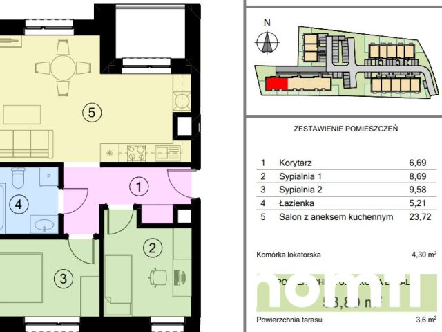 3 rooms Apartment, Jasło/Sobniów, , 2nd floor, ready for 2028 - Квартира - Продаж - Jasielski, Jasło / Sobniów