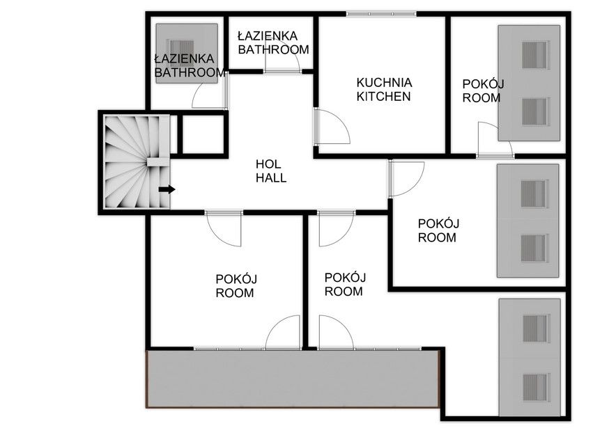 Mieszkanie na wynajem w cichej i spokojnej okolicy - Mieszkanie - Wynajem - Wrocław, Fabryczna / Oporów