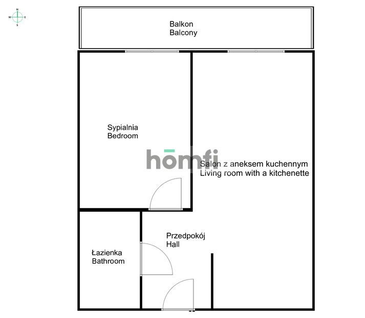 For sale - 2 rooms 46sqm - ul. Koszykarska, Podgórze) - Квартира - Продаж - Kraków, Podgórze