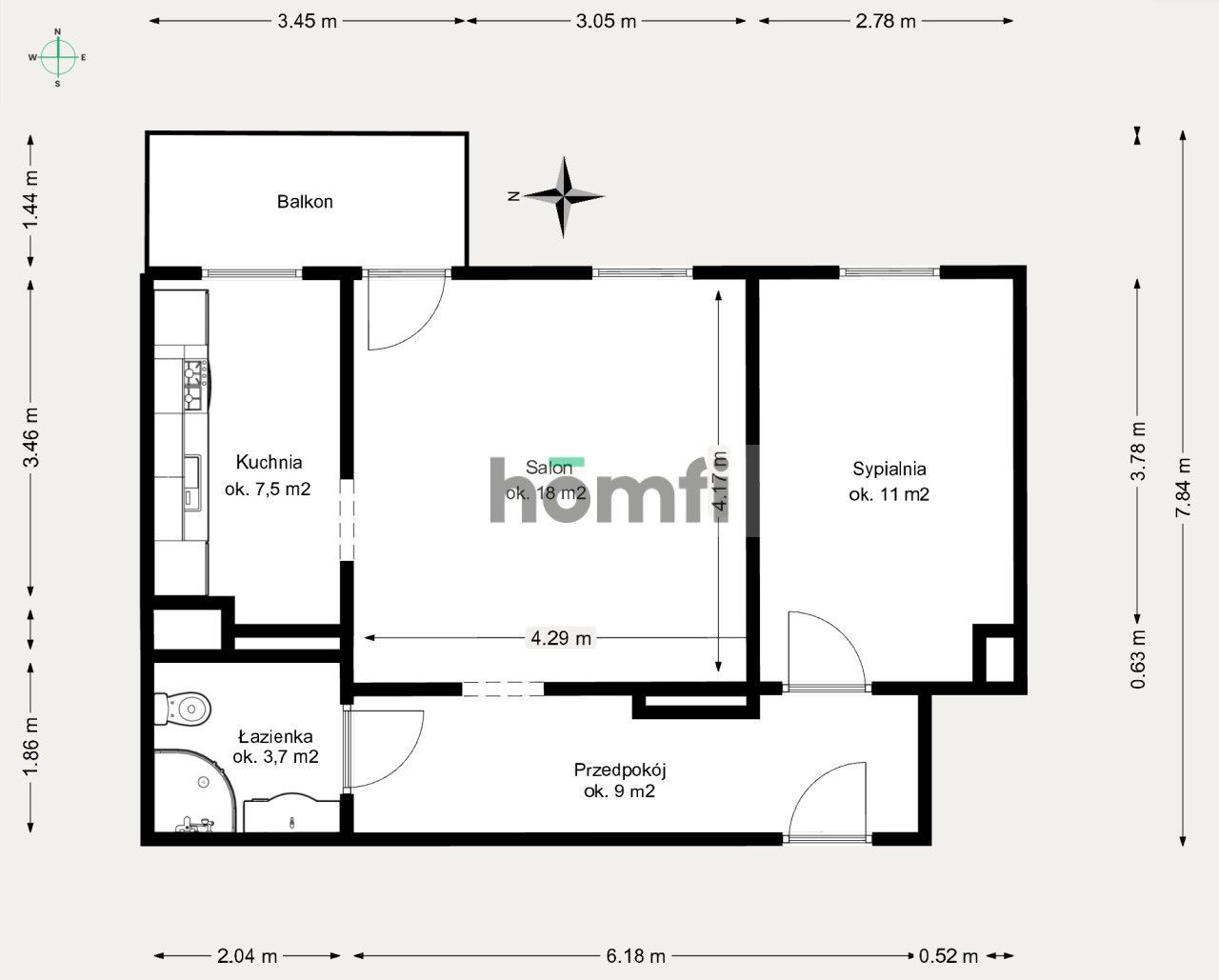 2-pokojowe mieszkanie na sprzedaż | Szuwarowa | Ruczaj | Cascada - Квартира - Продаж - Kraków, Ruczaj