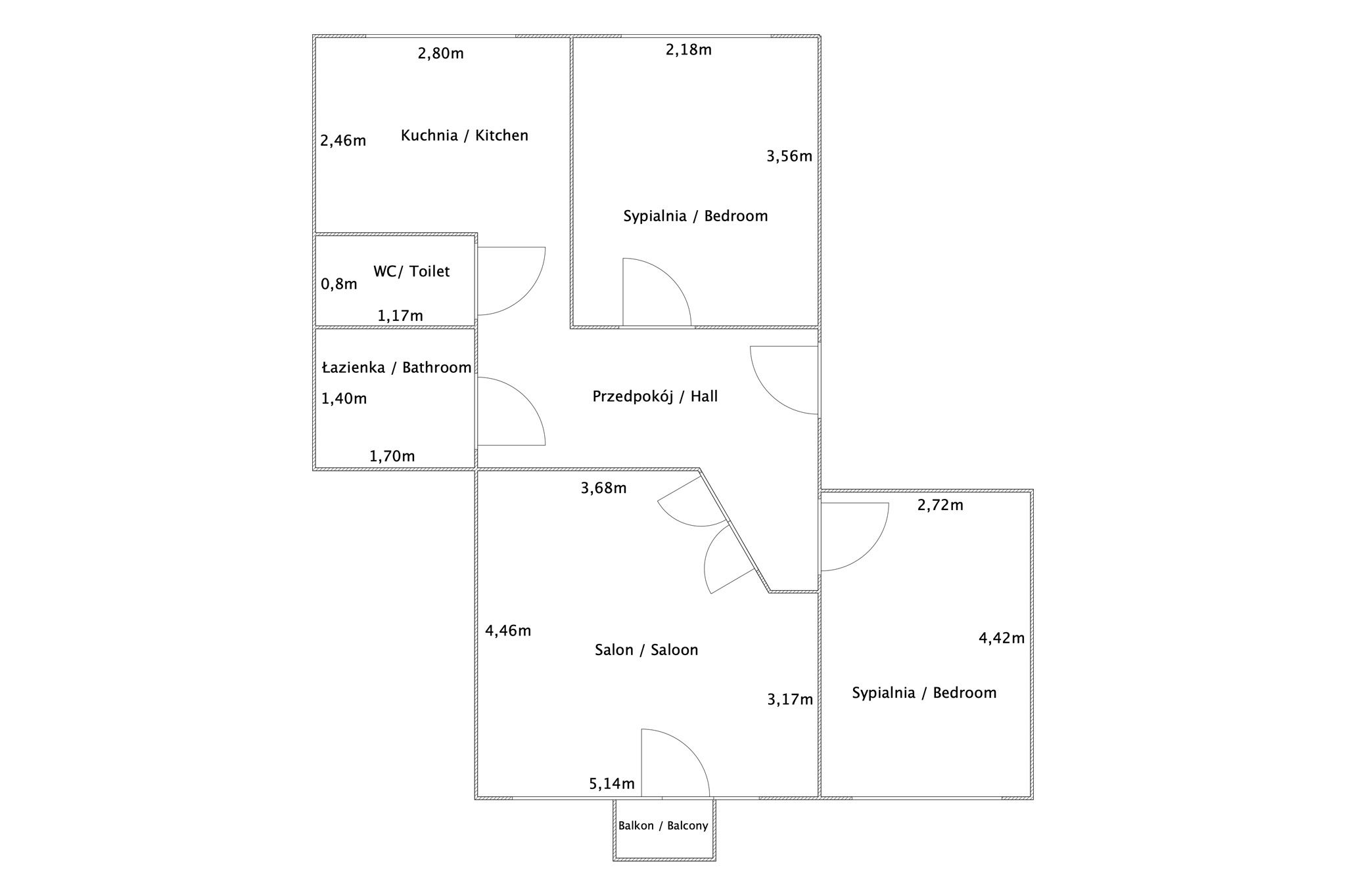 First floor, 3 rooms on Górnicza Street - Квартира - Продаж - Łęczyński, Łęczna
