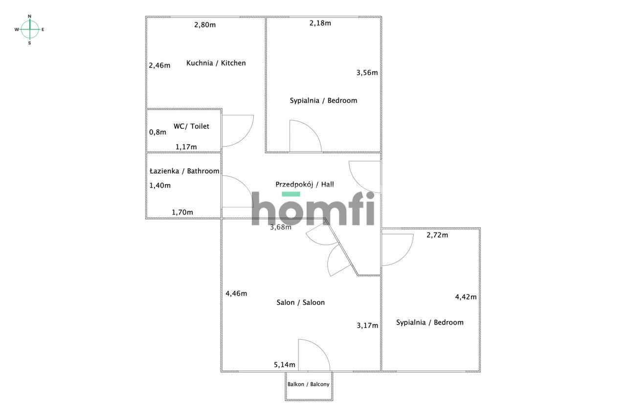First floor, district heating, 3 rooms - Apartment - Sale - Łęczyński, Łęczna
