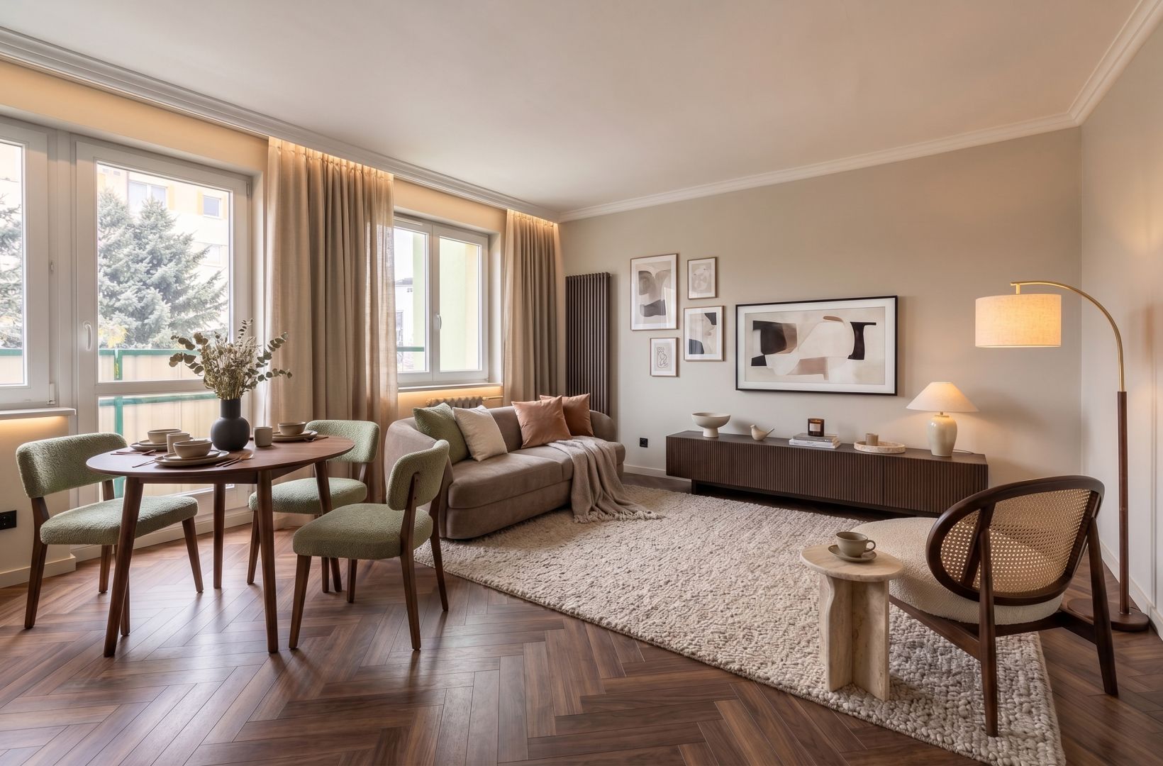 First floor, district heating, 3 rooms - Apartment - Sale - Łęczyński, Łęczna