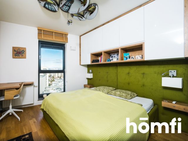 Wykończone w wysokim standardzie, 3 pokojowe mieszkanie na ostatnim, 14-tym piętrze z zapierającym dech w piersiach widokiem na miasto. Duże miejsce w garażu podziemnym i komórka lokatorska razem z mieszkaniem - ul. Mogilska 120 | Grzegórzki - Mieszkanie - Sprzedaż - Kraków, Śródmieście