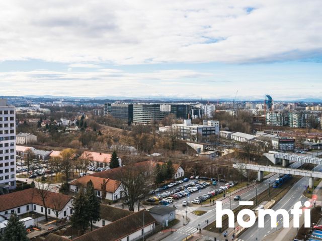 Wykończone w wysokim standardzie, 3 pokojowe mieszkanie na ostatnim, 14-tym piętrze z zapierającym dech w piersiach widokiem na miasto. Duże miejsce w garażu podziemnym i komórka lokatorska razem z mieszkaniem - ul. Mogilska 120 | Grzegórzki - Mieszkanie - Sprzedaż - Kraków, Śródmieście