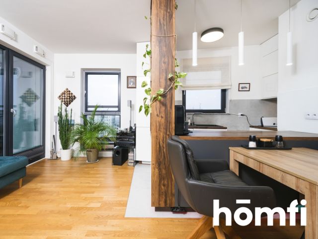 Wykończone w wysokim standardzie, 3 pokojowe mieszkanie na ostatnim, 14-tym piętrze z zapierającym dech w piersiach widokiem na miasto. Duże miejsce w garażu podziemnym i komórka lokatorska razem z mieszkaniem - ul. Mogilska 120 | Grzegórzki - Mieszkanie - Sprzedaż - Kraków, Śródmieście