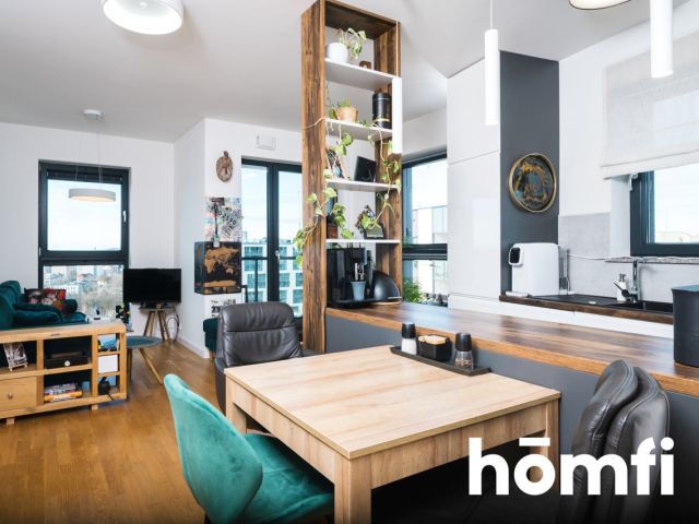 Wykończone w wysokim standardzie, 3 pokojowe mieszkanie na ostatnim, 14-tym piętrze z zapierającym dech w piersiach widokiem na miasto. Duże miejsce w garażu podziemnym i komórka lokatorska razem z mieszkaniem - ul. Mogilska 120 | Grzegórzki - Mieszkanie - Sprzedaż - Kraków, Śródmieście