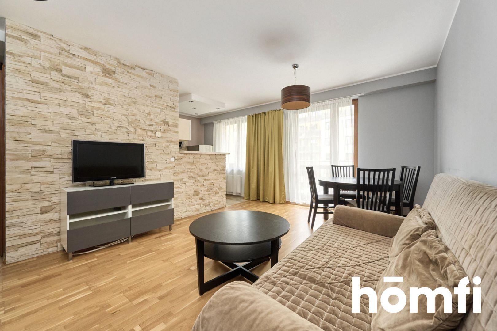 Studio 33,5 m2 z balkonem/ ul. Piękna - Mieszkanie - Wynajem - Wrocław, Krzyki