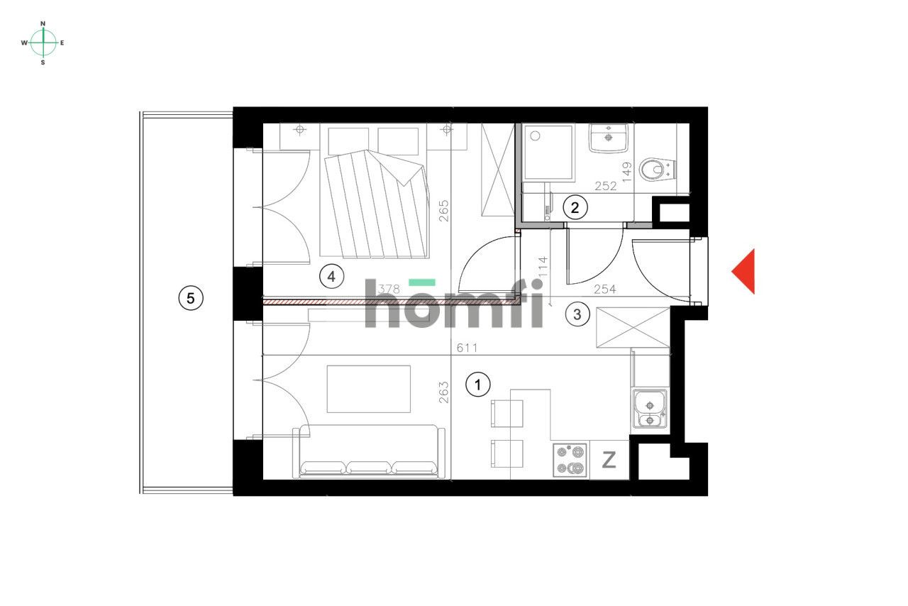 New 2-room apartment 32 m² in central Łódź at Dowborczyków 18 – balcony 7.47 m², high standard, attractive payment option - Apartment - Sale - Łódź, Widzew