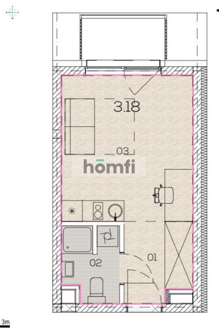 Studio apartment ul. Słonimskiego Promenady Wrocławskie. - Apartment - Rent - Wrocław, Psie Pole / Kleczków