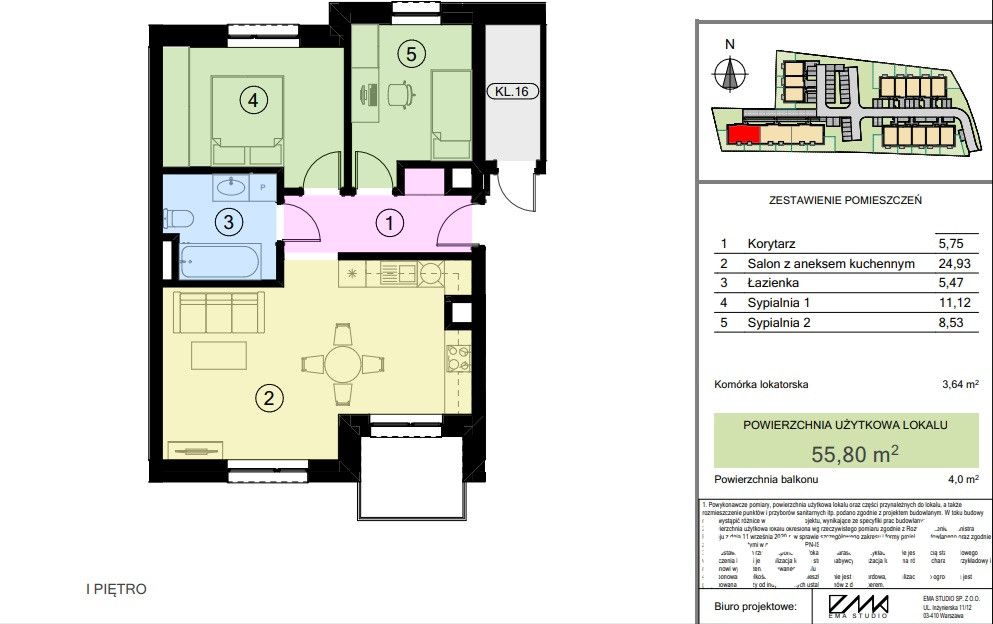 2 rooms Apartment, Jasło/Sobniów, ready for 2028, balcony and parking space INCLUDED - Apartment - Sale - Jasielski, Jasło / Sobniów
