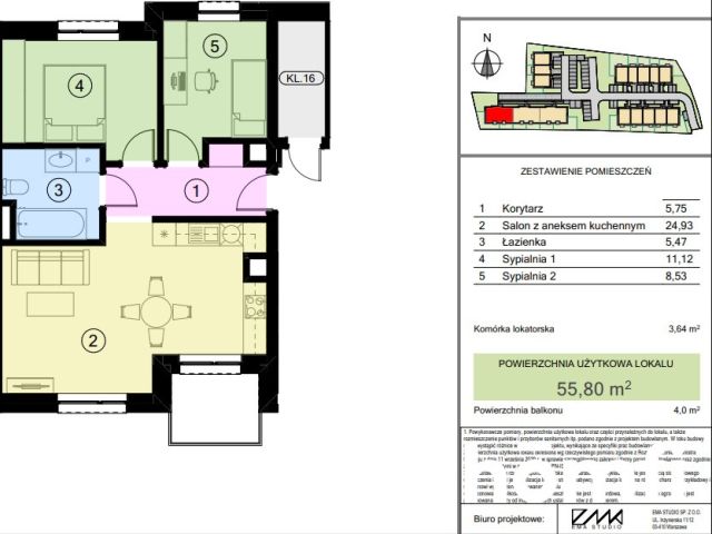 2 rooms Apartment, Jasło/Sobniów, ready for 2028, balcony and parking space INCLUDED - Apartment - Sale - Jasielski, Jasło / Sobniów