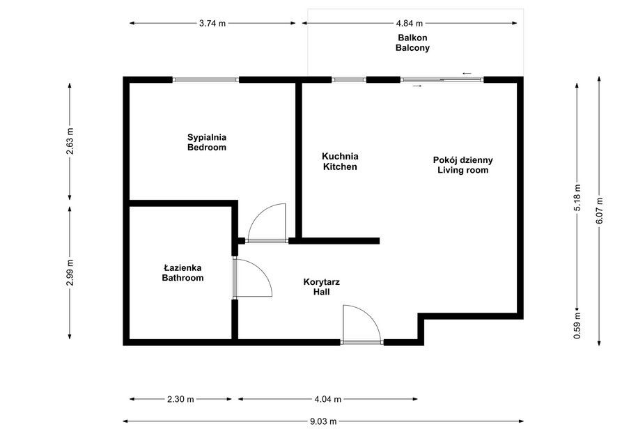 Two-bedroom apartment in the Idea development - Apartment - Rent - Radom, Wacyn