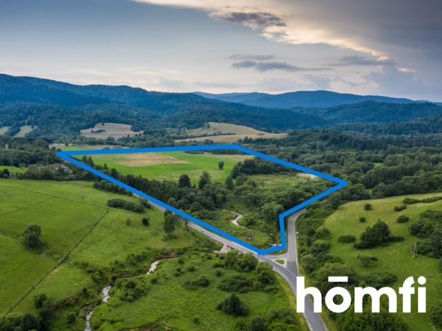 YOU WILL FALL IN LOVE! Plot with a view of Połoniny, 22 ha - Plot - Sale - Bieszczadzki, Lutowiska / Smolnik