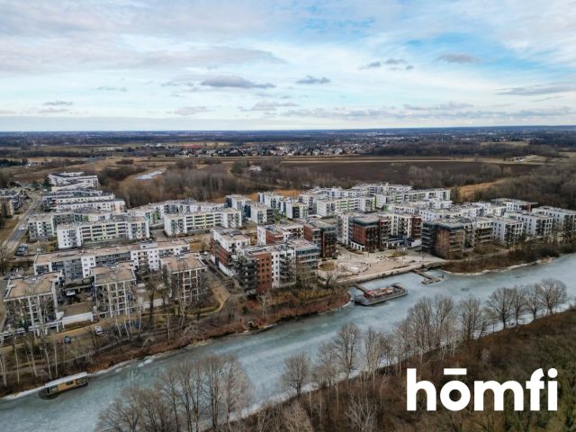 4 rooms | 77 m² | 18 m² terrace | river view | 2 parking spaces | storage unit | Olimpia Port – Ameriga Vespucciego Street - Apartment - Sale - Wrocław, Psie Pole / Swojczyce