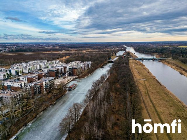 4 rooms | 77 m² | 18 m² terrace | river view | 2 parking spaces | storage unit | Olimpia Port – Ameriga Vespucciego Street - Apartment - Sale - Wrocław, Psie Pole / Swojczyce