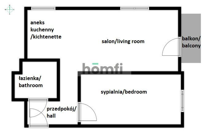 2-pokojowe mieszkanie z parkingiem, Orunia Górna - Mieszkanie - Wynajem - Gdańsk, Orunia Górna