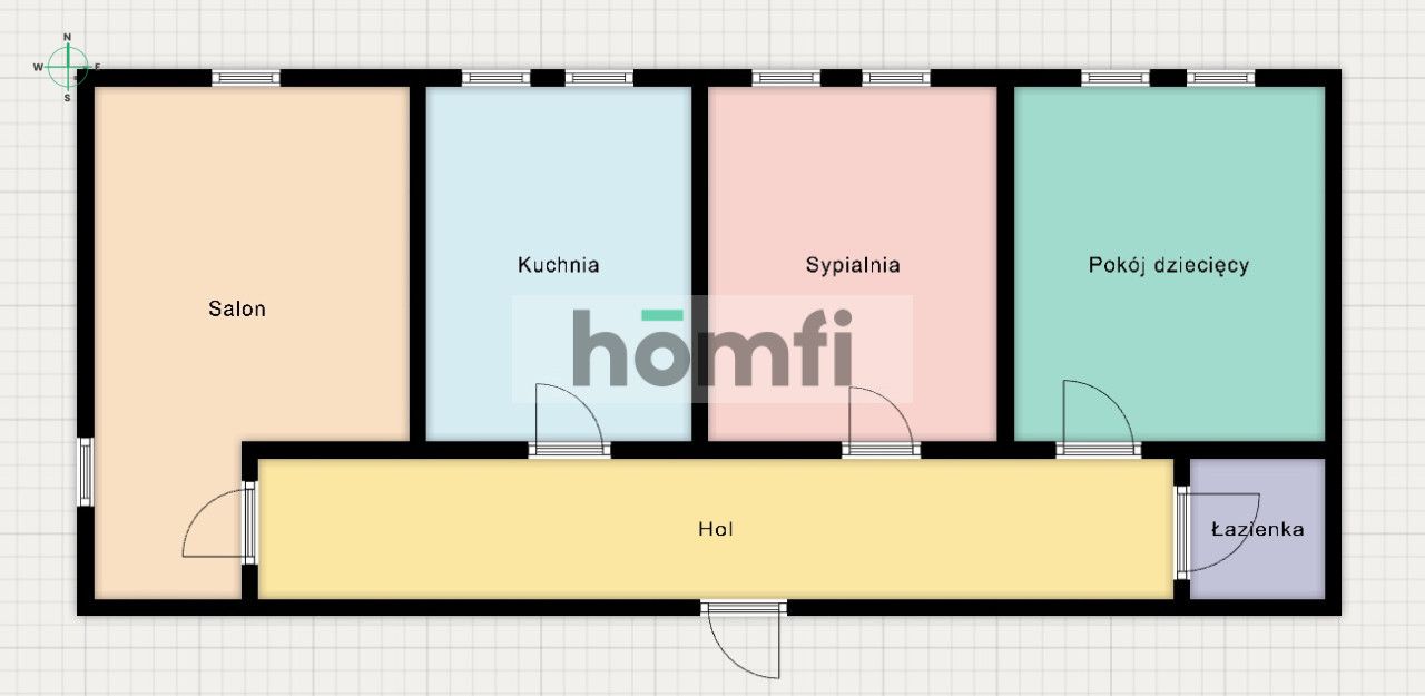 Łódź Centrum | 3 pokoje 65 m² z balkonem | ul. Piotrkowska | Inwestycja / Rodzina | Parking | Winda | Śródmieście - Mieszkanie - Sprzedaż - Łódź, Śródmieście