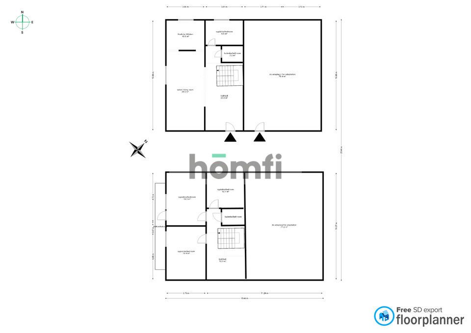 Dwupoziomowe mieszkanie z potencjałem w Oławie - Dom - Sprzedaż - Oleśnicki, Oleśnica / Bogusławice
