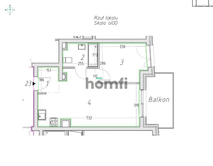 Nowe 2-pokojowe mieszkanie z klimatyzacją, garażem i komórką lokatorską - Mieszkanie - Wynajem - Kraków, Krowodrza / Bronowice