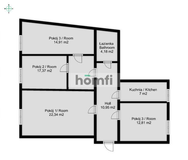 4 rooms | 89.54 m² | Old Podgórze | Kraków - Apartment - Sale - Kraków, Podgórze