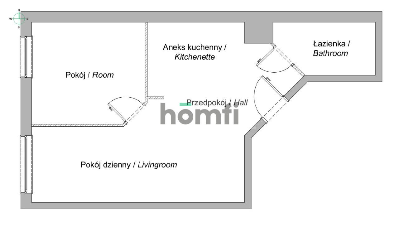 2-pok. w centrum + parking, sauna, siłownia - Mieszkanie - Wynajem - Gdańsk, Śródmieście