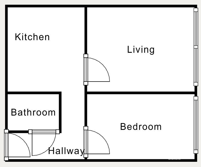 Comforta37 m² apartment on the ground floor, Na Lotnisku – great potential for custom design - Apartment - Sale - Kraków, Nowa Huta