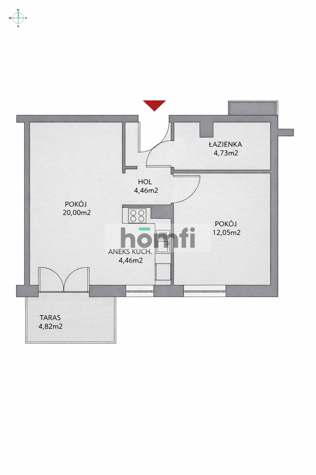 Fully furnished two - room apartment for rent in Zawady - Apartment - Rent - Poznań, Nowe Miasto / Zawady