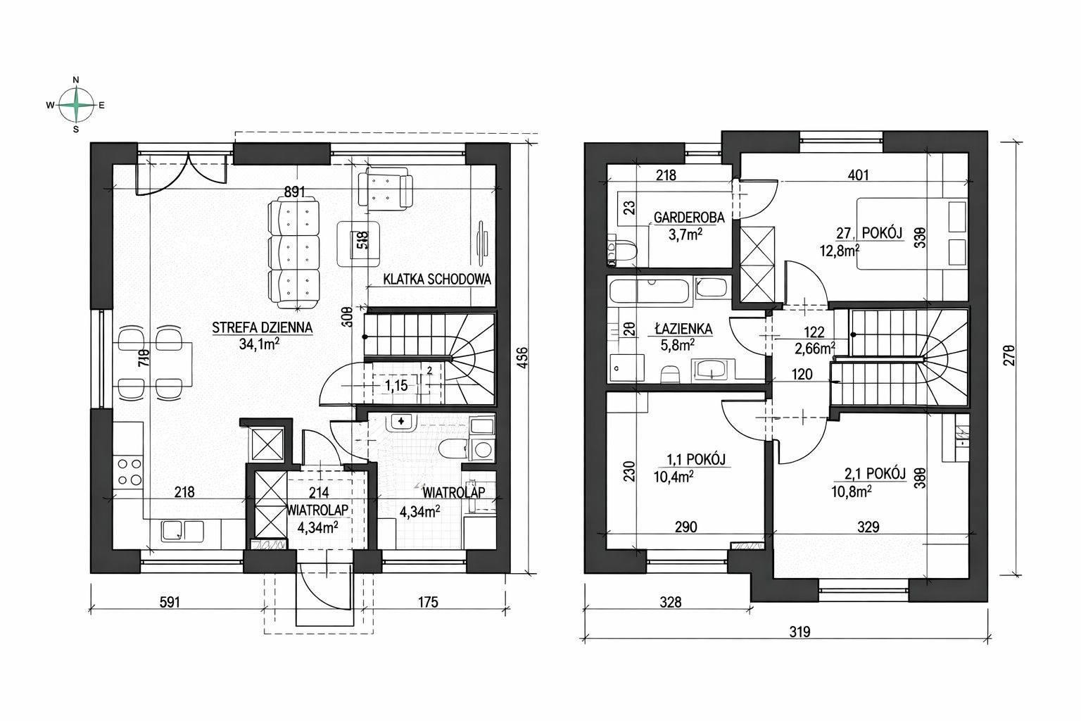 Kabacka Przystań | 4 pokoje | AC | Ogród - Dom - Wynajem - Piaseczyński, Piaseczno / Józefosław