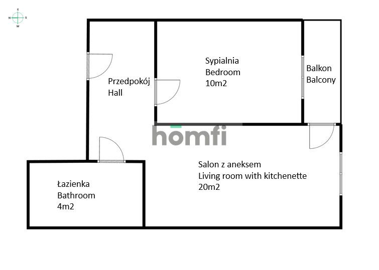 2 Rooms | Balcony | Garage | Air Conditioning | City Centre - Apartment - Rent - Wrocław, Krzyki / Przedmieście Oławskie
