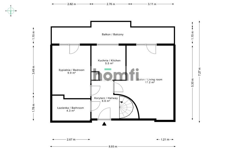 3-pokojowe z antresolą i dużym balkonem | ul. Konwaliowa - Bielany Wrocławskie - Mieszkanie - Wynajem - Wrocławski, Kobierzyce / Bielany Wrocławskie